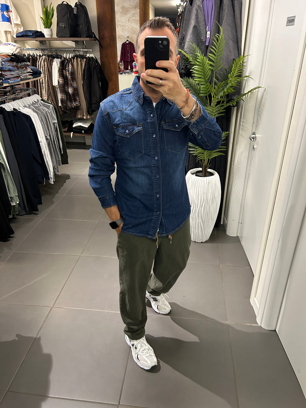 Camicia JEANS elasticizzata
