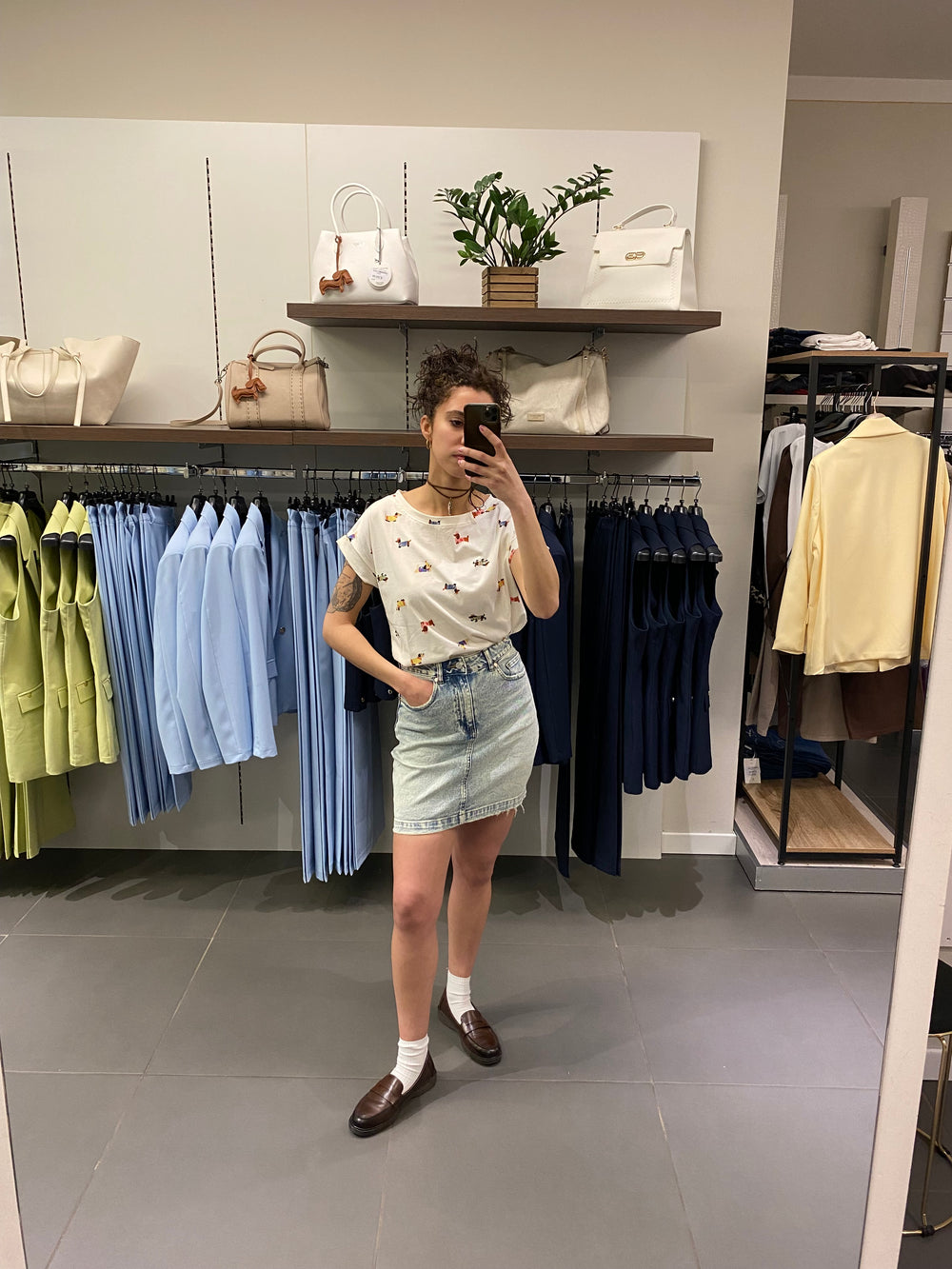 GONNA corta jeans Denim