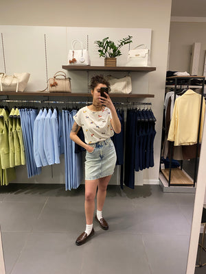 GONNA corta jeans Denim