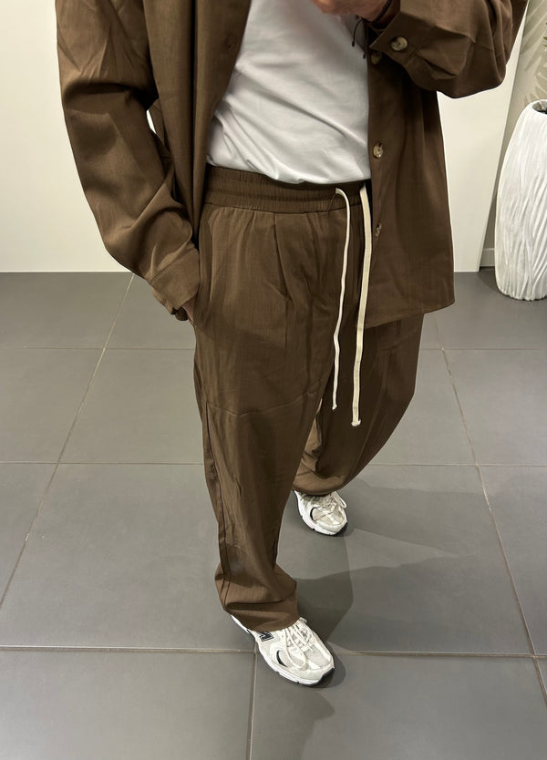 Coordinato camicia+pantalone moro