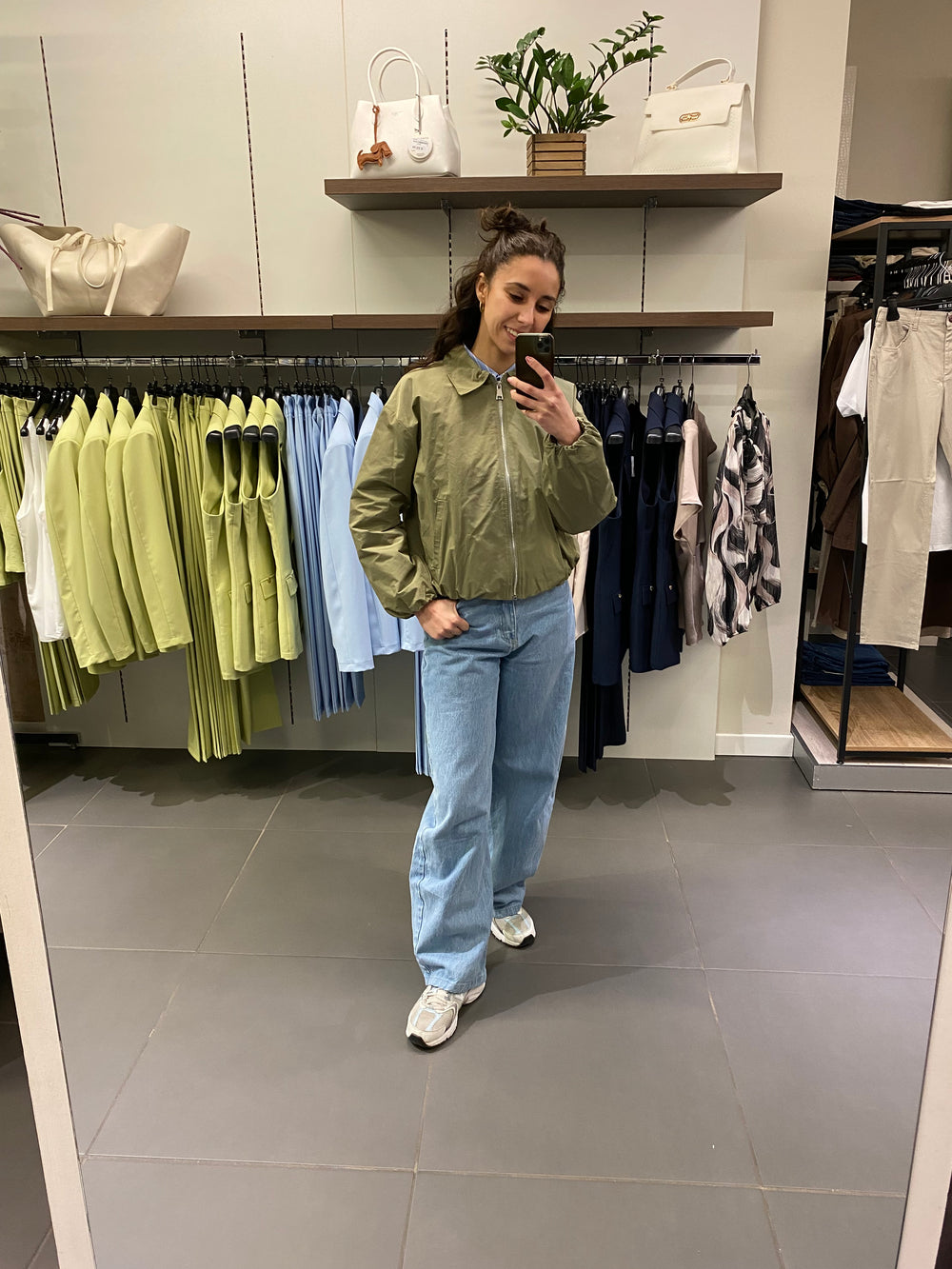 Bomber ARRICCIATO verde