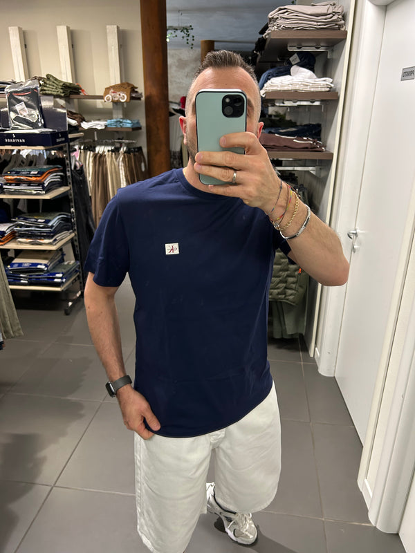 T-Shirt CK in cotone blu