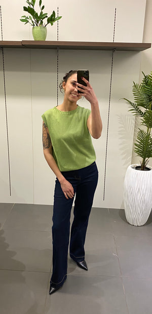 GILET IN COTONE CHIUSO