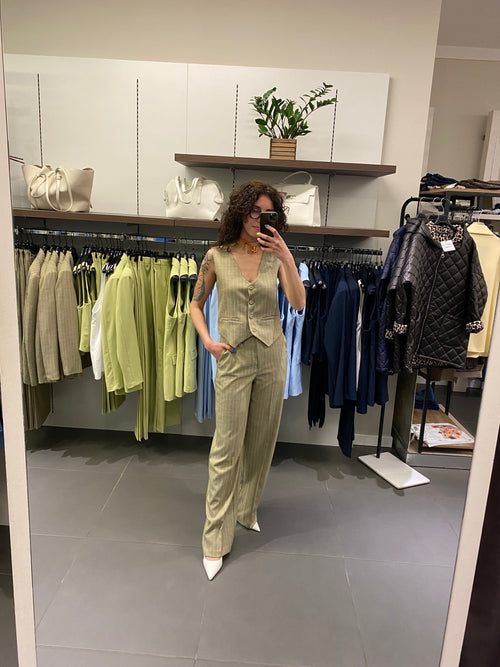 Pantalone GESSATO verde
