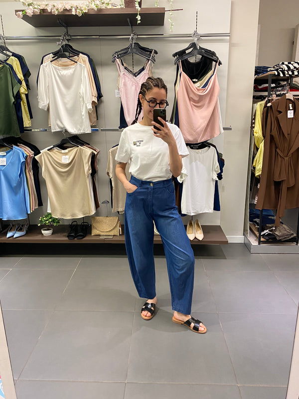 Jeans BARREL chambray
