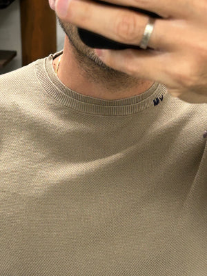 Maglia PUNTO RISO khaki