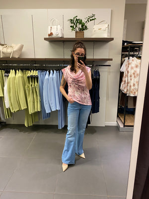 T-shirt SINGAPORE rosa