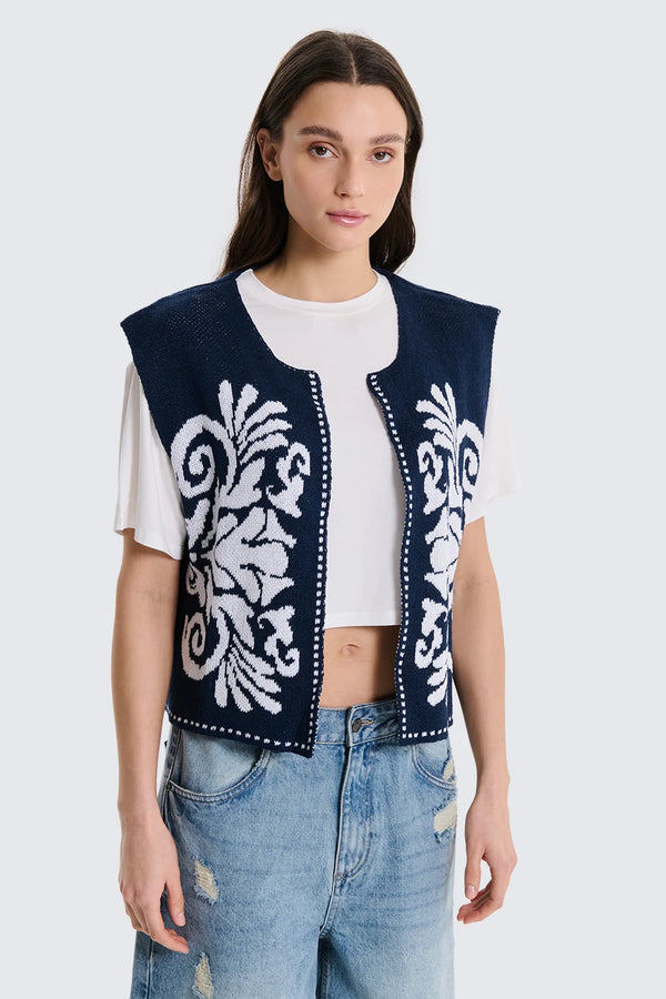 GILET RICAMATO