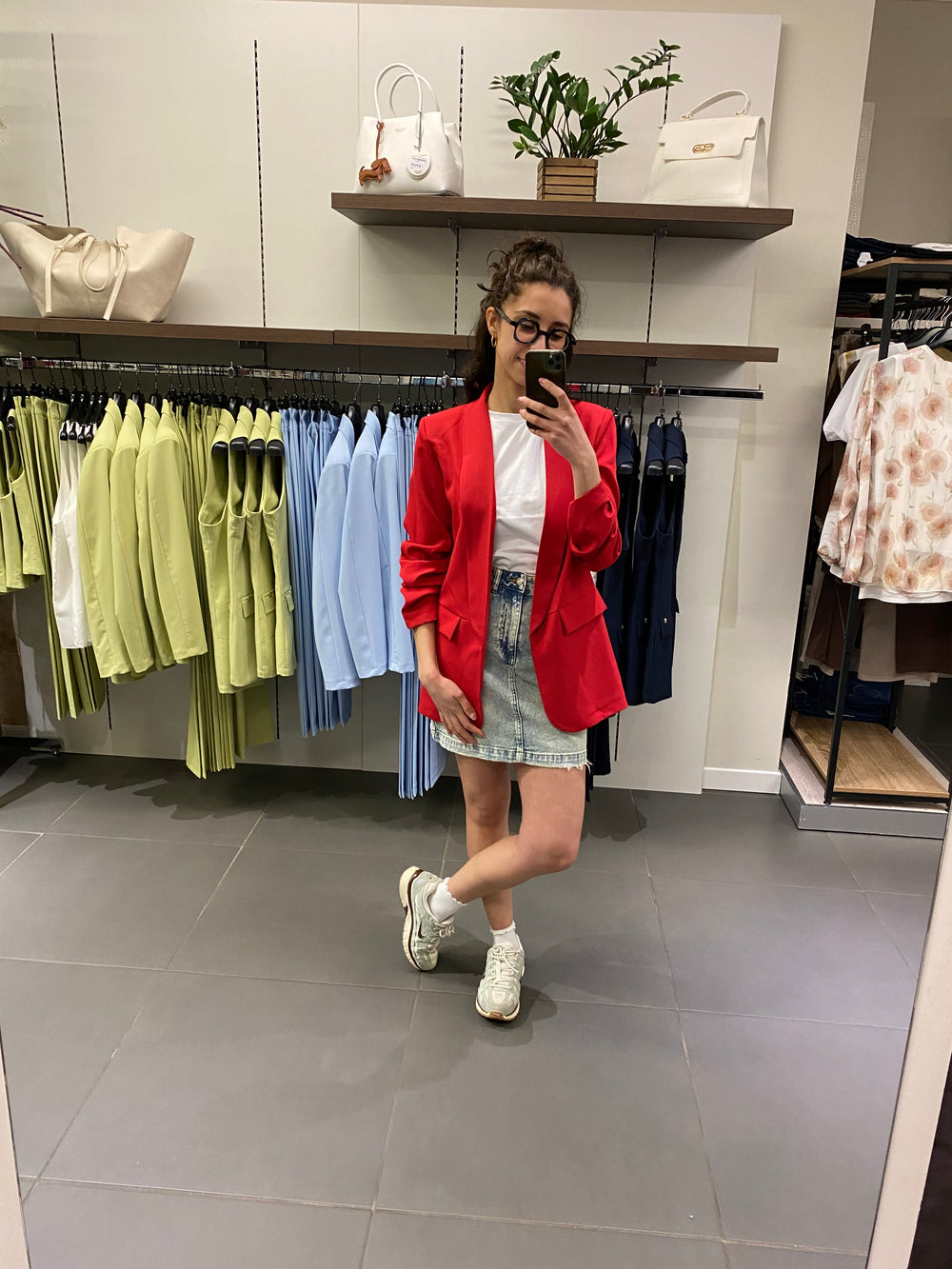 Blazer ARRICCIATO rosso