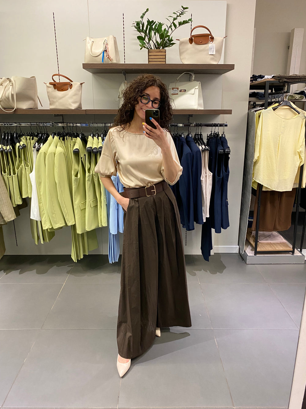 Casacca LUISA satin beige