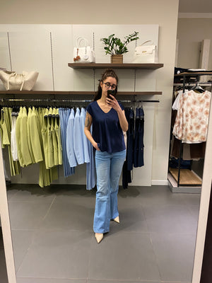 T-shirt SATIN blu