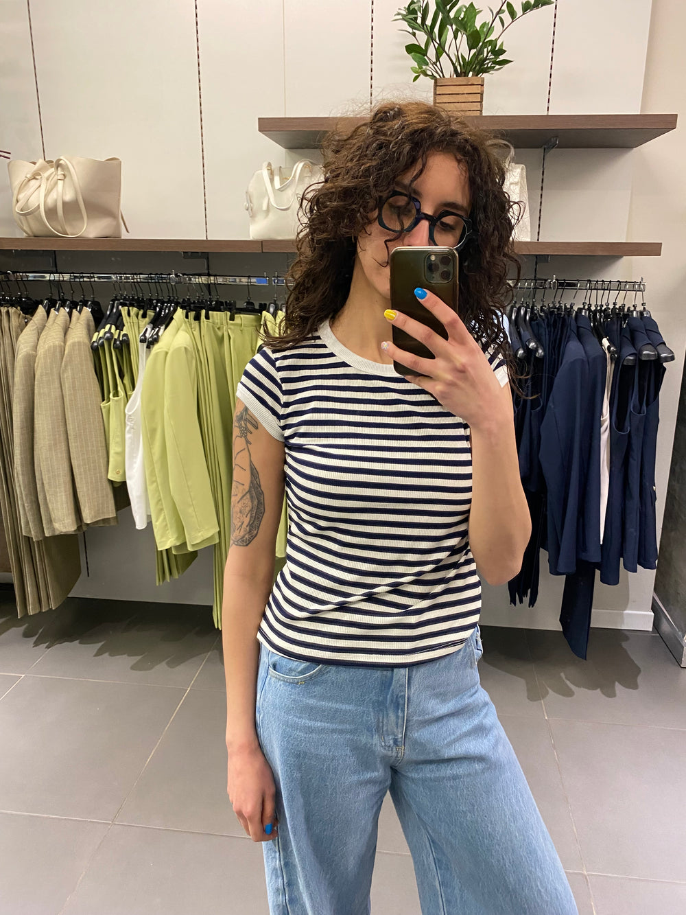 T-shirt COSTINA blu