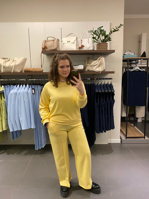 COORDINATO IN FELPA giallo