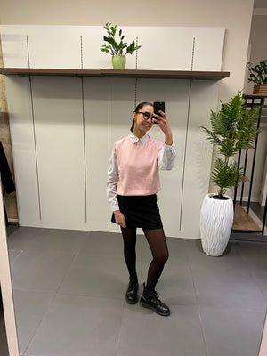 Gilet IN COTONE CHIUSO rosa
