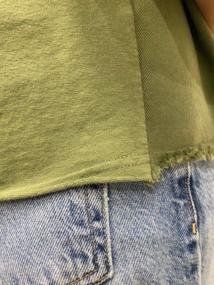 Giacca/Camicia cotone PEONIA militare