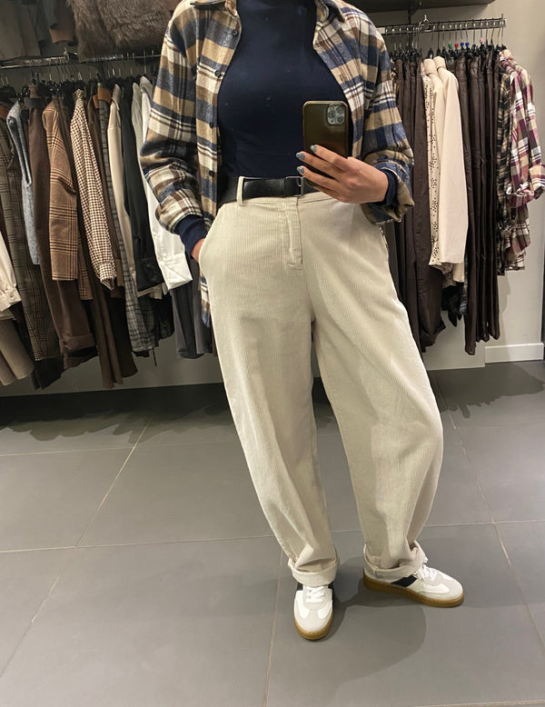 PANTALONE IN VELLUTO A COSTE
