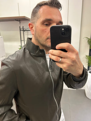 BOMBER ECOPELLE MORO