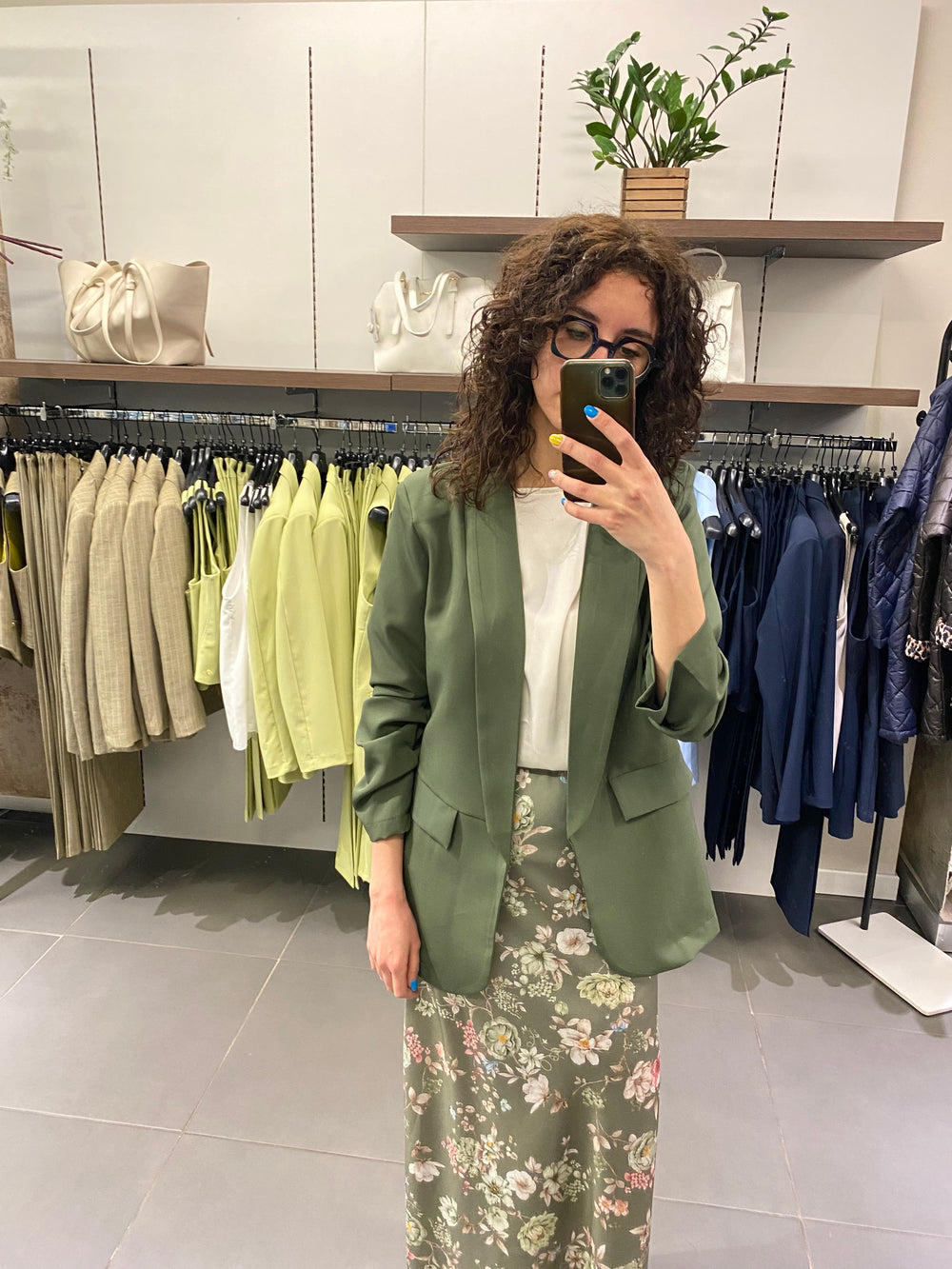 Blazer ARRICCIATO verde