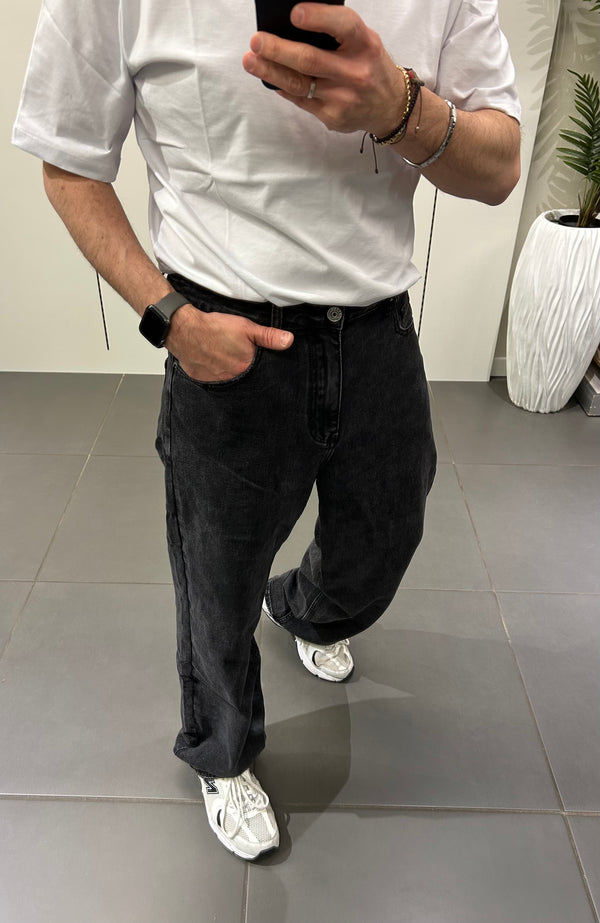 JEANS BAGGY nero