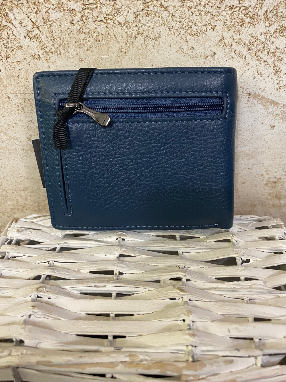 Portafogli vera pelle BLU