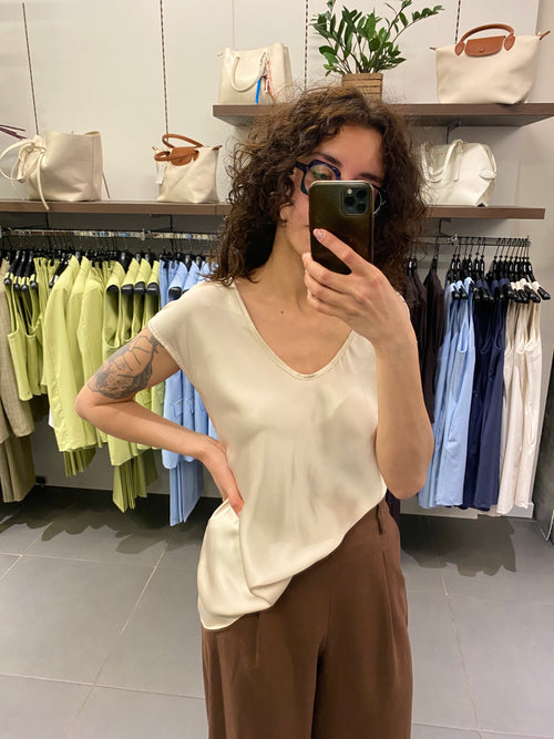T-shirt SATIN beige