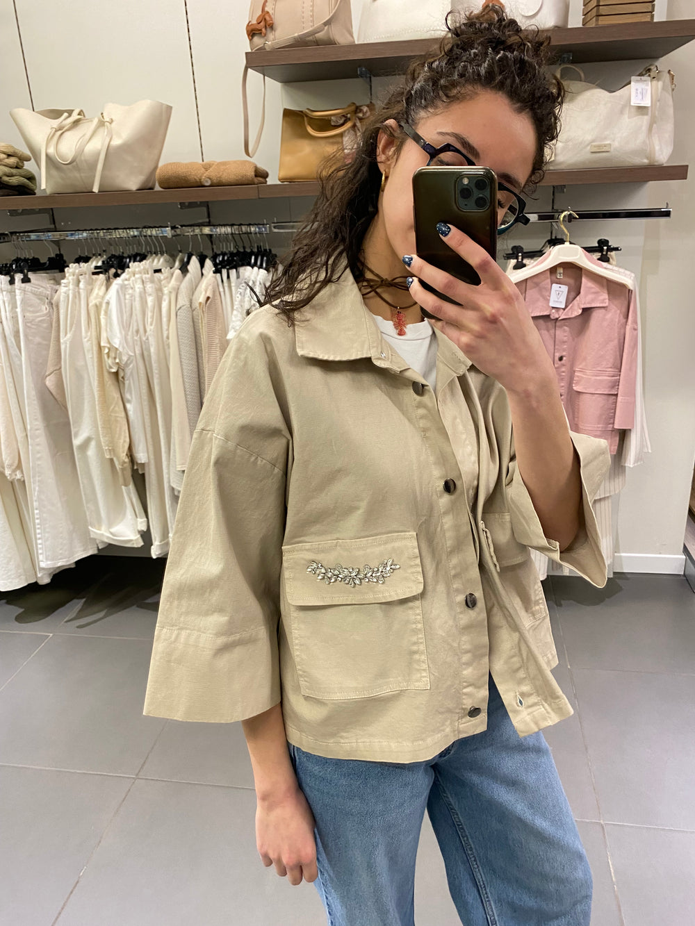 GIACCA cotone CALLA beige