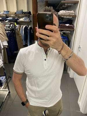 Polo coreana HURGHADA bianco