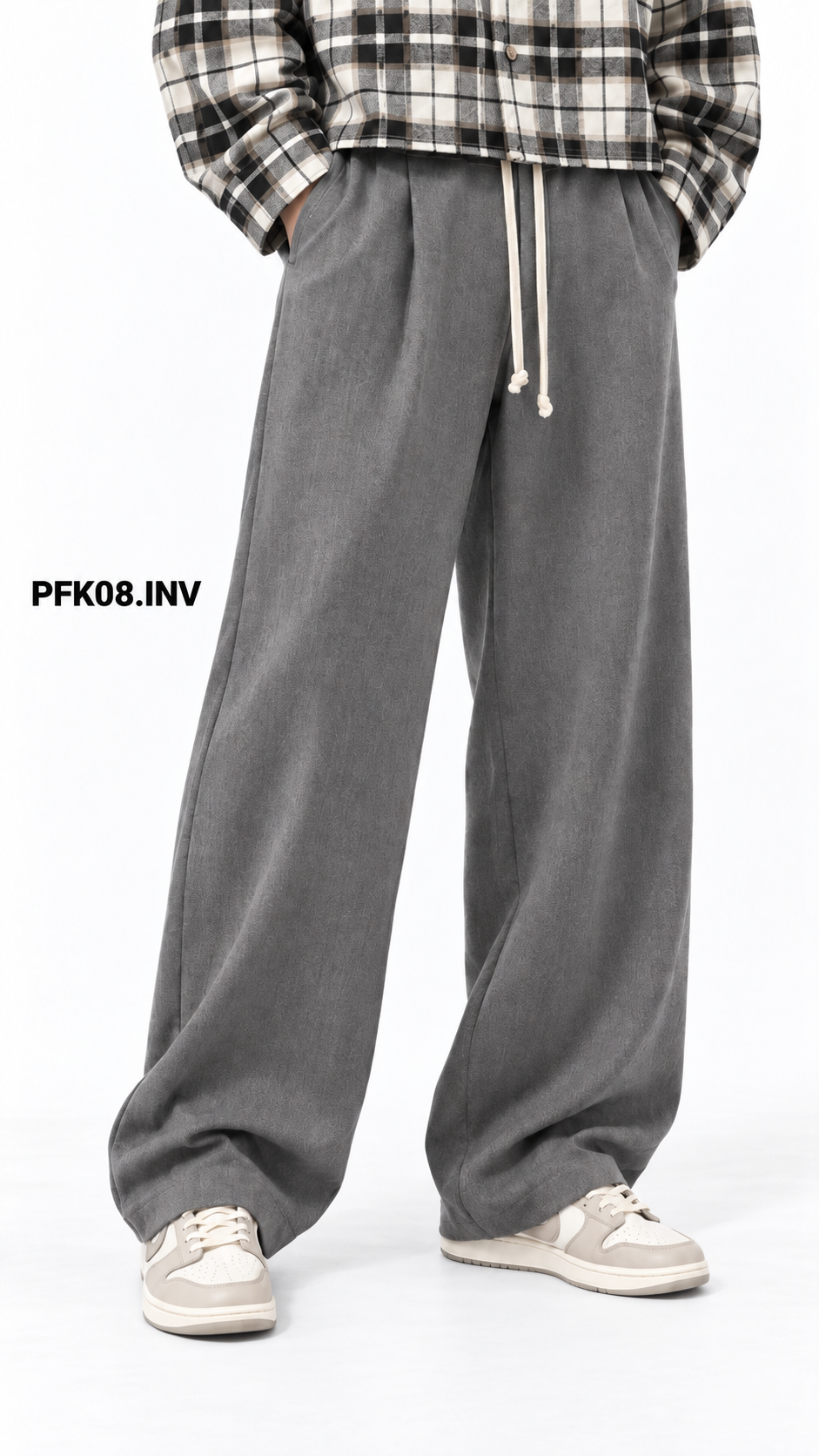Pantalaccio BAGGY poliviscosa PFK08 grigio