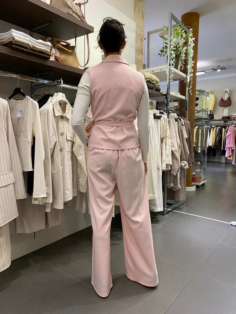 Coordinato GILET rosa