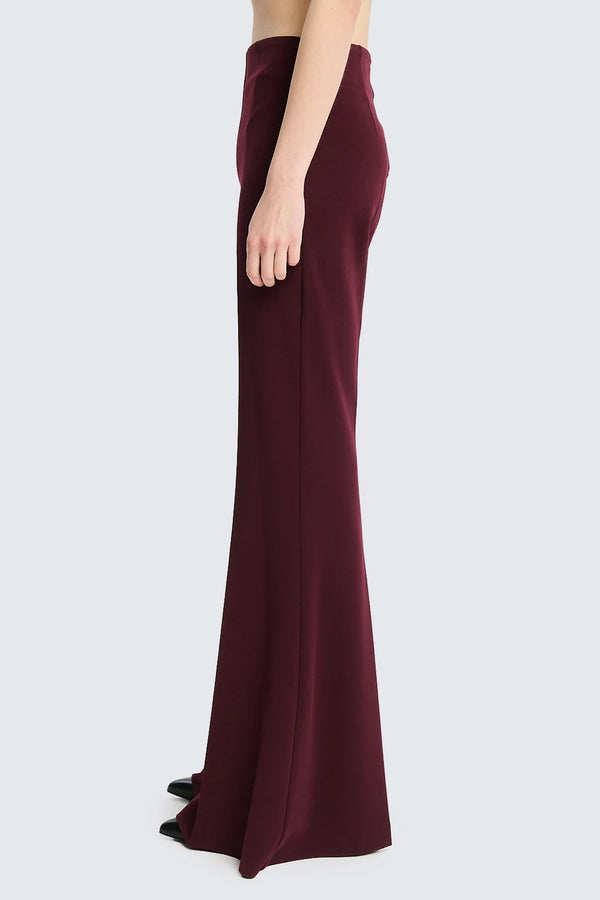 PANTALONE ELEGANTE A ZAMPA bordeaux