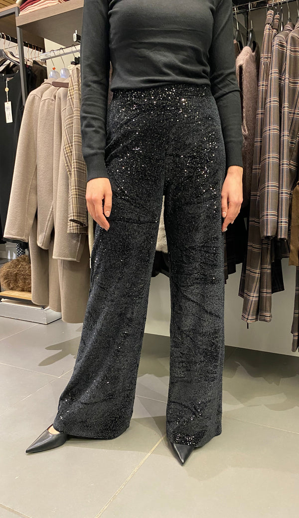 PANTALONE PAILLETTES nero