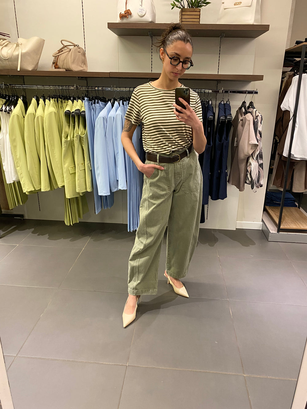 Jeans CARGO verde