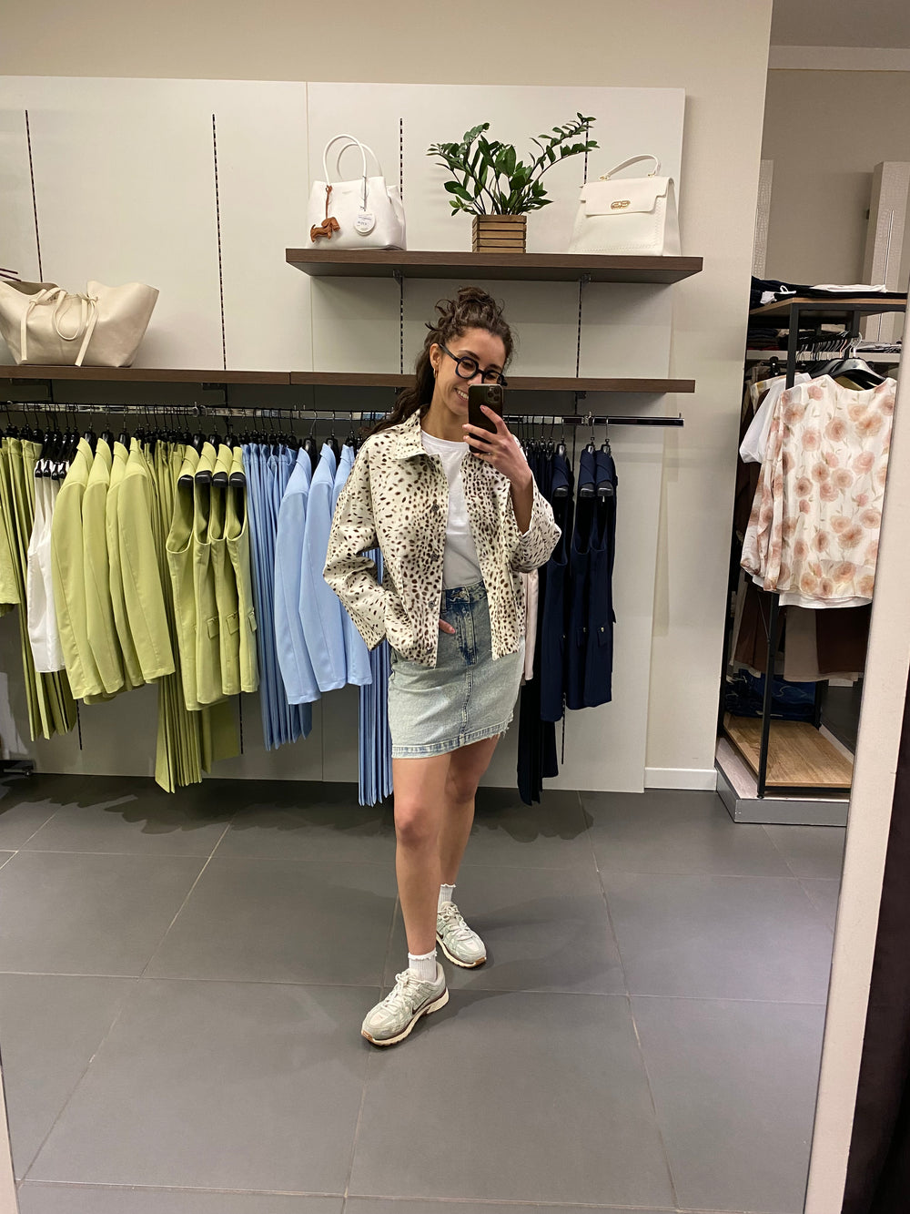 Giacca effetto MUCCATO beige