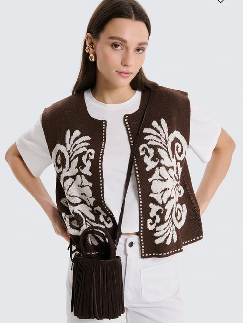 GILET RICAMATO