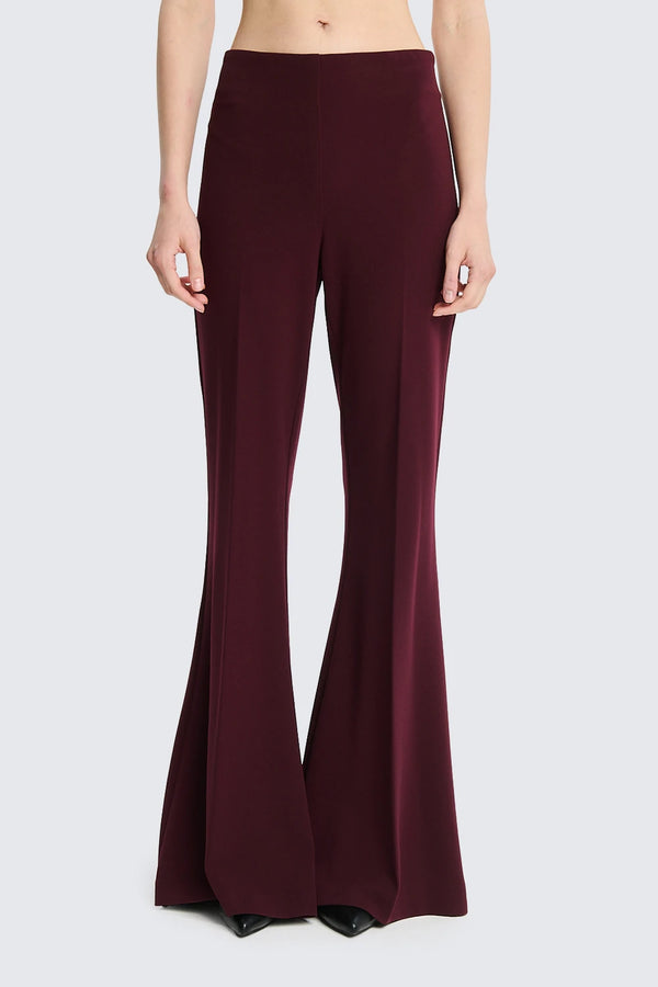 PANTALONE ELEGANTE A ZAMPA bordeaux