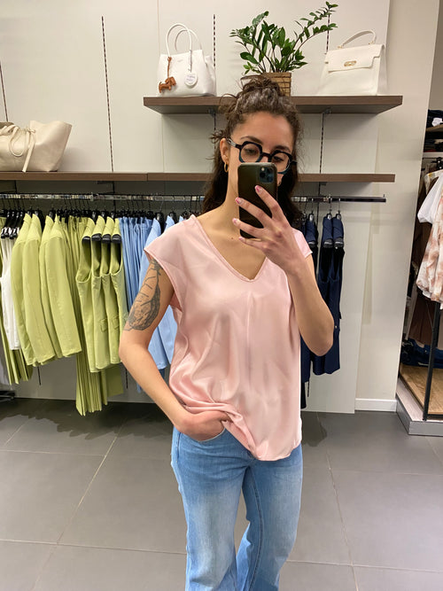 T-shirt SATIN rosa