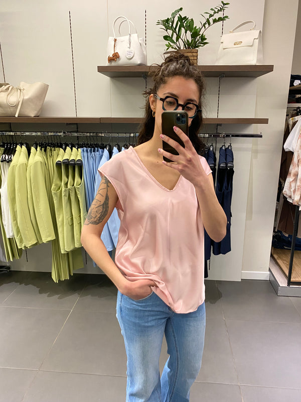 T-shirt SATIN rosa