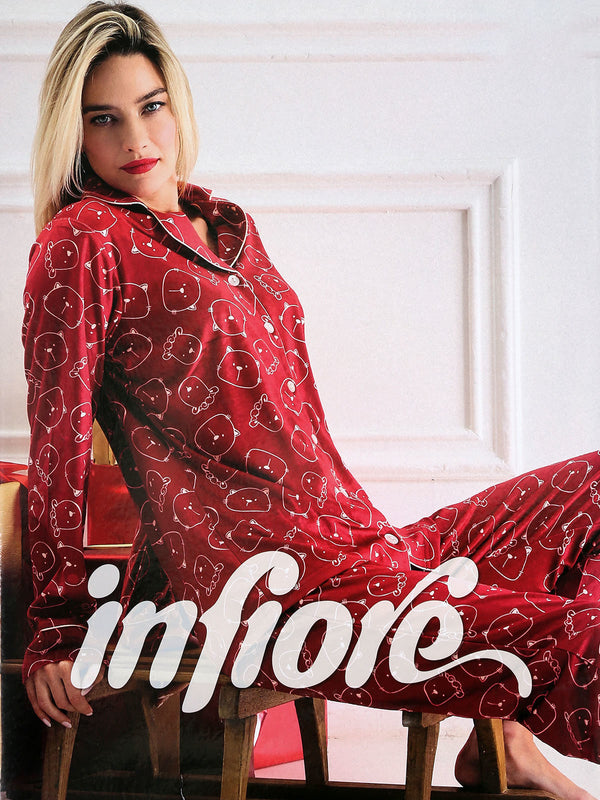 Pigiama Natale MICROCORAL