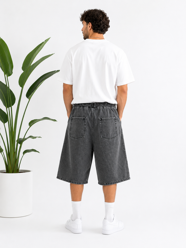 Bermuda LAUTARO denim nero