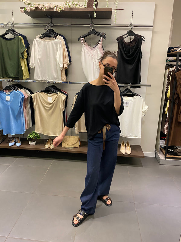 Jeans PALAZZO chambray