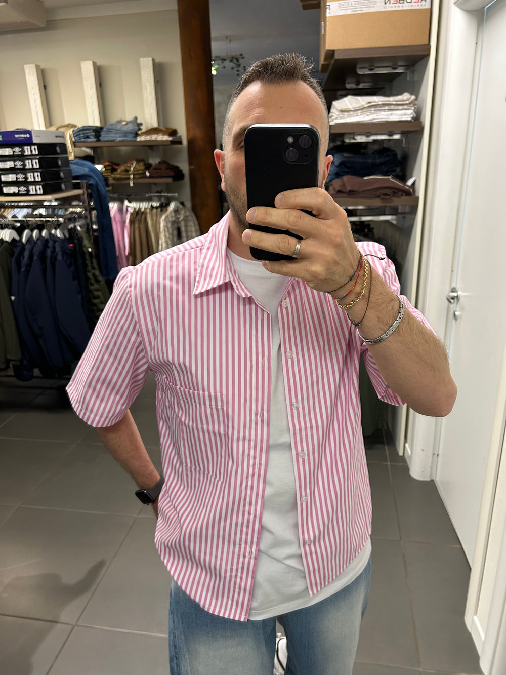Camicia SANTORINI rosa