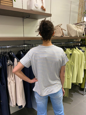 T-shirt PARIGI azzurro