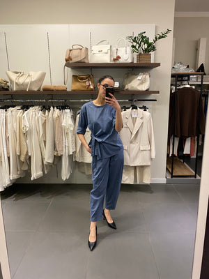 COORDINATO IN PUNTO MILANO DENIM