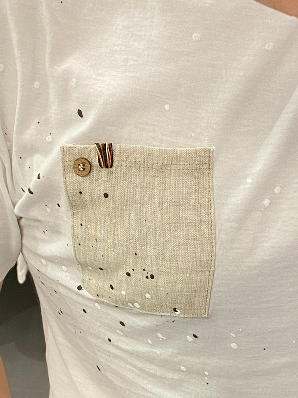 T-SHIRT in cotone con TASCHINO