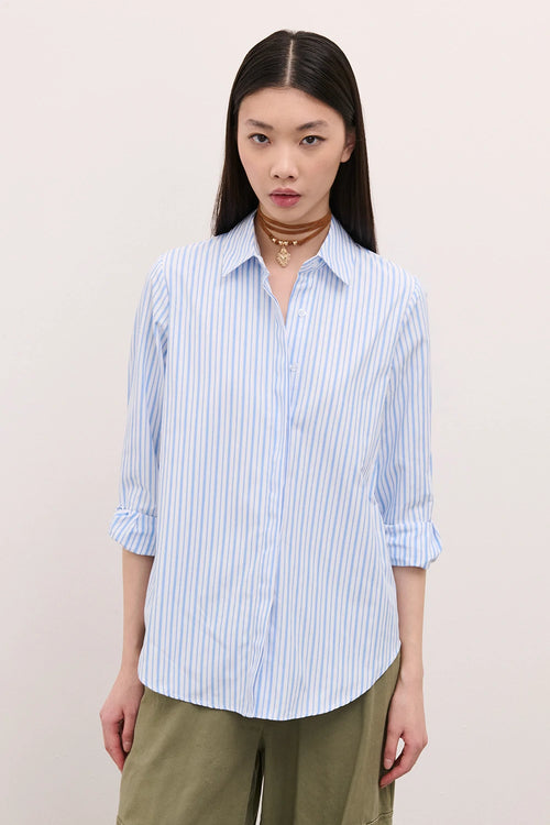 Camicia RIGHE Twoway azzurro