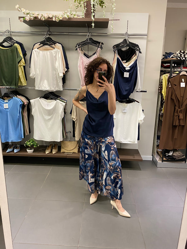 Canotta SATIN blu
