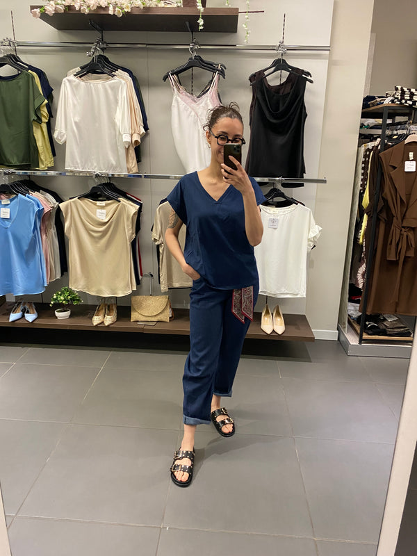 T-shirt MALIBÙ blu