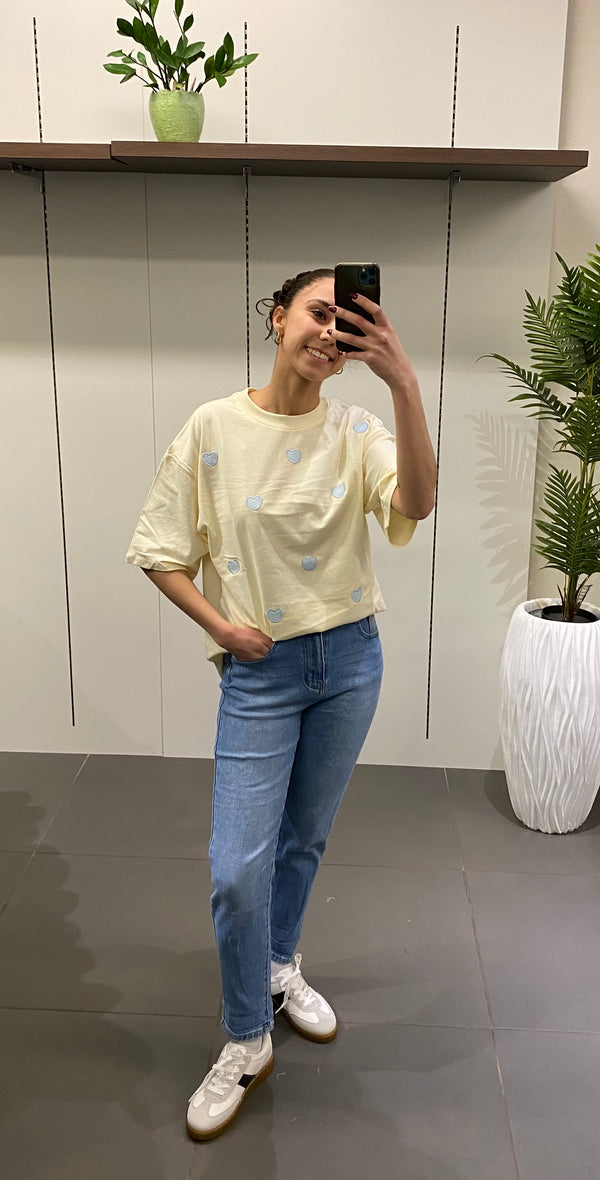 T SHIRT CUORICINI