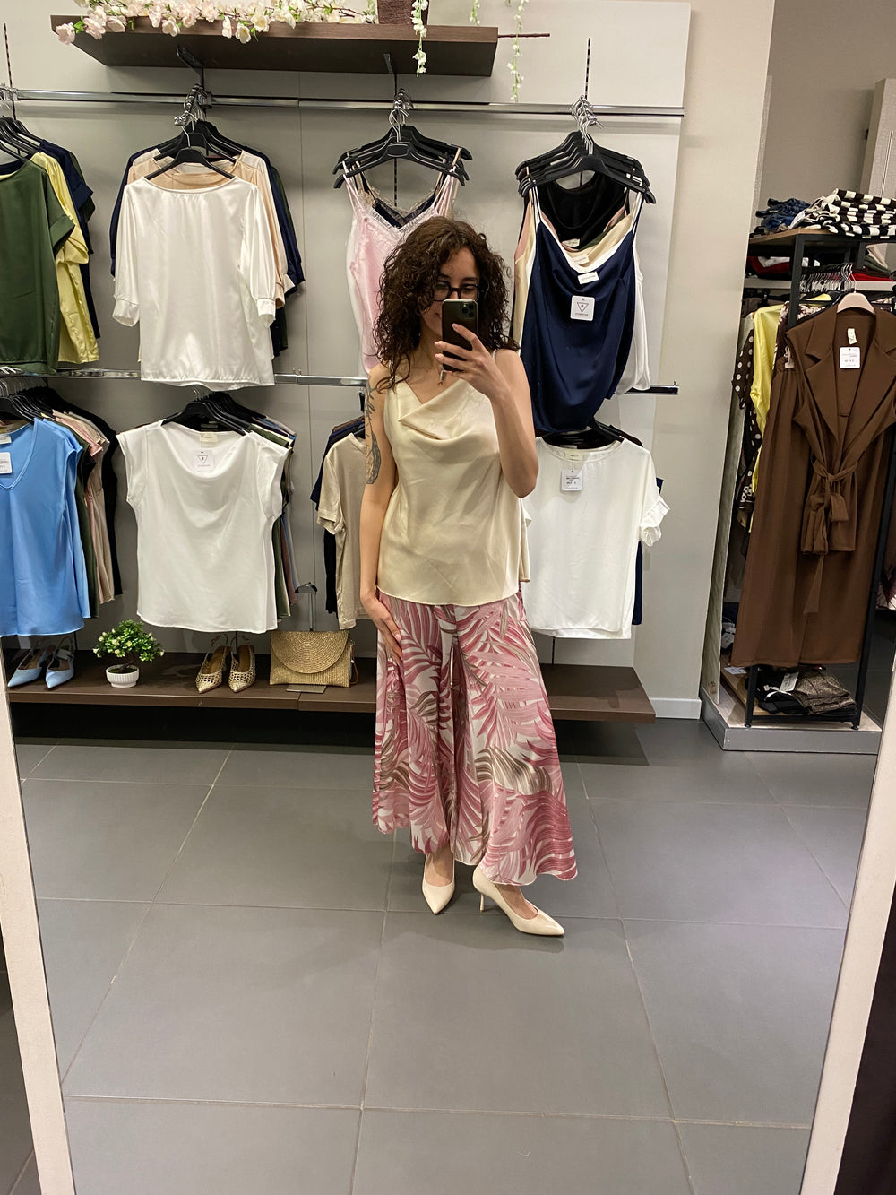 Canotta SATIN beige