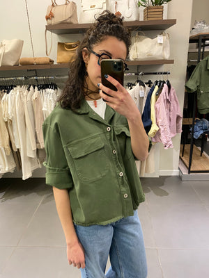 Giacca/Camicia cotone PEONIA militare